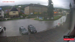 Střed obce Rokytnice nad Jizerou