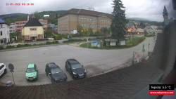 Střed obce Rokytnice nad Jizerou