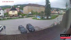 Střed obce Rokytnice nad Jizerou