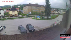 Střed obce Rokytnice nad Jizerou