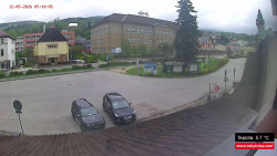 Střed obce Rokytnice nad Jizerou