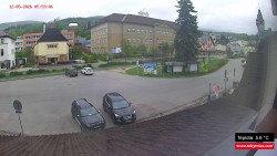 Střed obce Rokytnice nad Jizerou