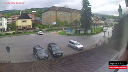 Střed obce Rokytnice nad Jizerou
