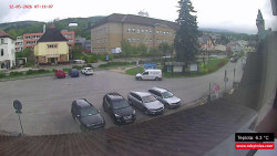 Střed obce Rokytnice nad Jizerou