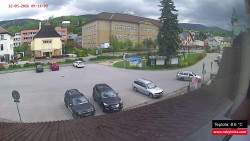 Střed obce Rokytnice nad Jizerou