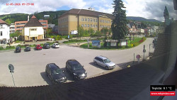 Střed obce Rokytnice nad Jizerou
