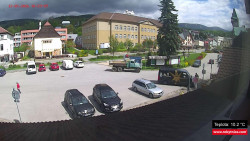 Střed obce Rokytnice nad Jizerou