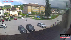 Střed obce Rokytnice nad Jizerou