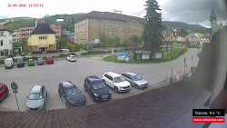 Střed obce Rokytnice nad Jizerou