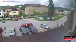 Střed obce Rokytnice nad Jizerou