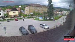 Střed obce Rokytnice nad Jizerou
