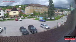 Střed obce Rokytnice nad Jizerou