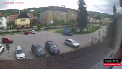 Střed obce Rokytnice nad Jizerou