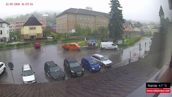 Střed obce Rokytnice nad Jizerou