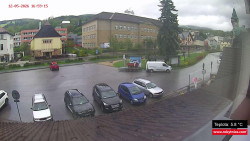 Střed obce Rokytnice nad Jizerou
