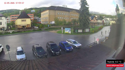 Střed obce Rokytnice nad Jizerou