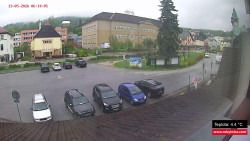 Střed obce Rokytnice nad Jizerou