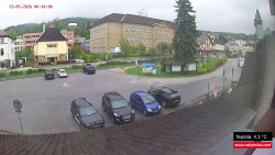 Střed obce Rokytnice nad Jizerou
