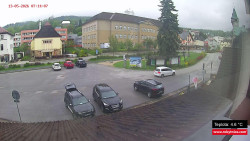 Střed obce Rokytnice nad Jizerou