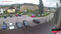 Střed obce Rokytnice nad Jizerou