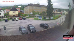 Střed obce Rokytnice nad Jizerou