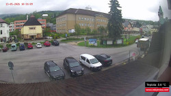 Střed obce Rokytnice nad Jizerou
