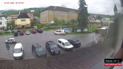 Střed obce Rokytnice nad Jizerou