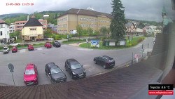 Střed obce Rokytnice nad Jizerou