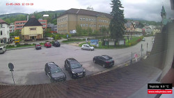 Střed obce Rokytnice nad Jizerou