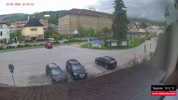 Střed obce Rokytnice nad Jizerou