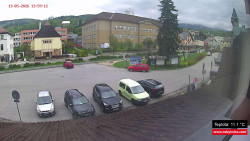 Střed obce Rokytnice nad Jizerou