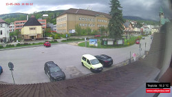 Střed obce Rokytnice nad Jizerou