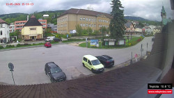 Střed obce Rokytnice nad Jizerou