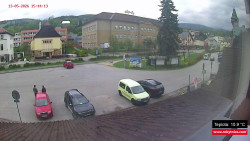 Střed obce Rokytnice nad Jizerou