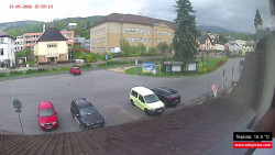 Střed obce Rokytnice nad Jizerou