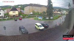 Střed obce Rokytnice nad Jizerou
