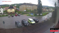 Střed obce Rokytnice nad Jizerou
