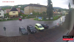 Střed obce Rokytnice nad Jizerou