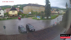 Střed obce Rokytnice nad Jizerou