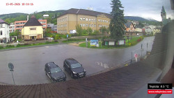 Střed obce Rokytnice nad Jizerou