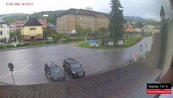 Střed obce Rokytnice nad Jizerou