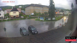 Střed obce Rokytnice nad Jizerou