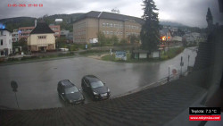 Střed obce Rokytnice nad Jizerou