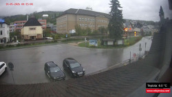 Střed obce Rokytnice nad Jizerou