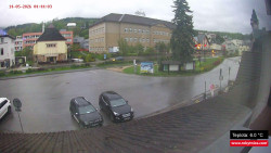 Střed obce Rokytnice nad Jizerou