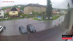 Střed obce Rokytnice nad Jizerou