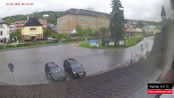 Střed obce Rokytnice nad Jizerou