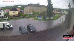 Střed obce Rokytnice nad Jizerou