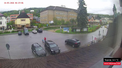 Střed obce Rokytnice nad Jizerou