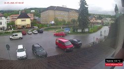Střed obce Rokytnice nad Jizerou